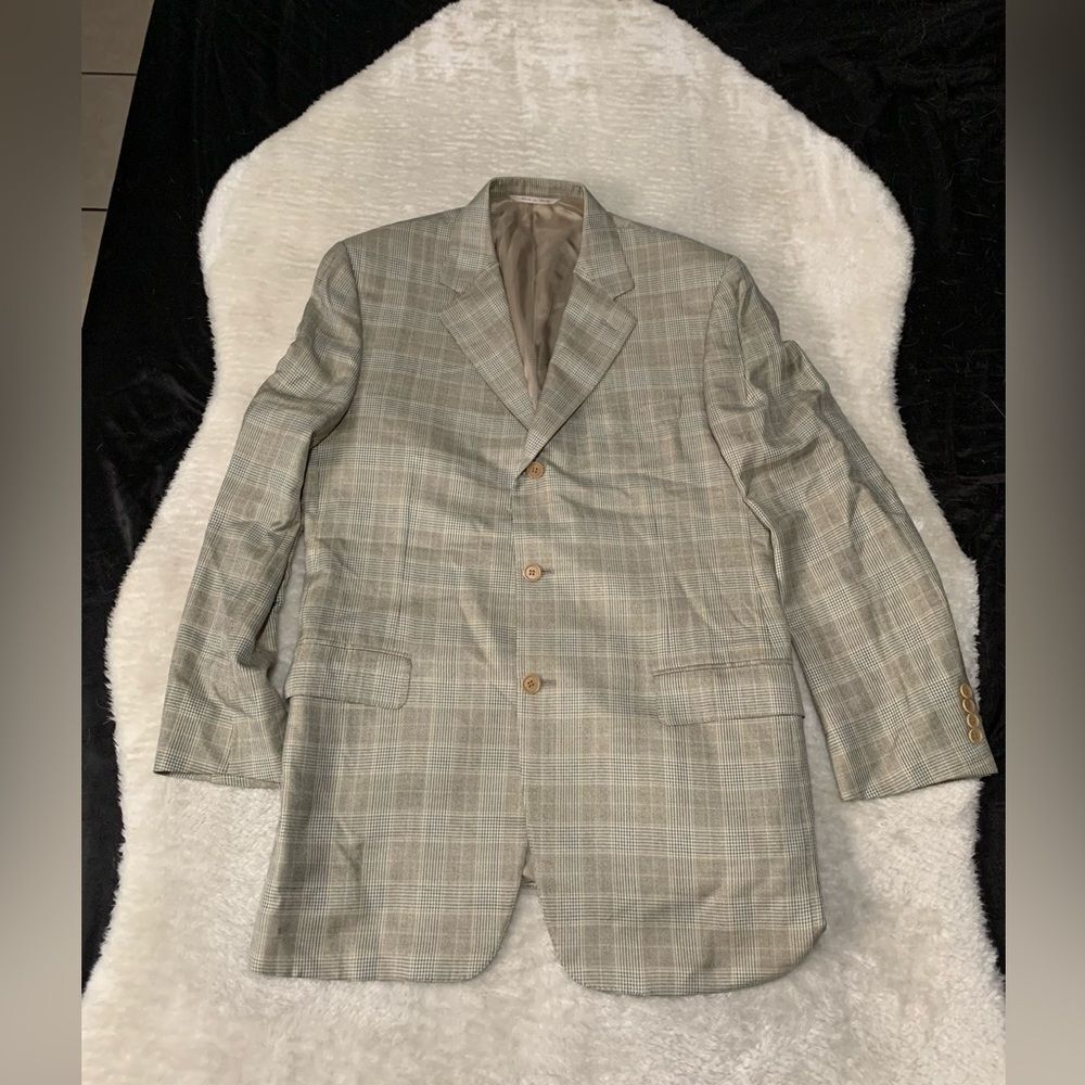 Canali Gray Plaid Sport Coat